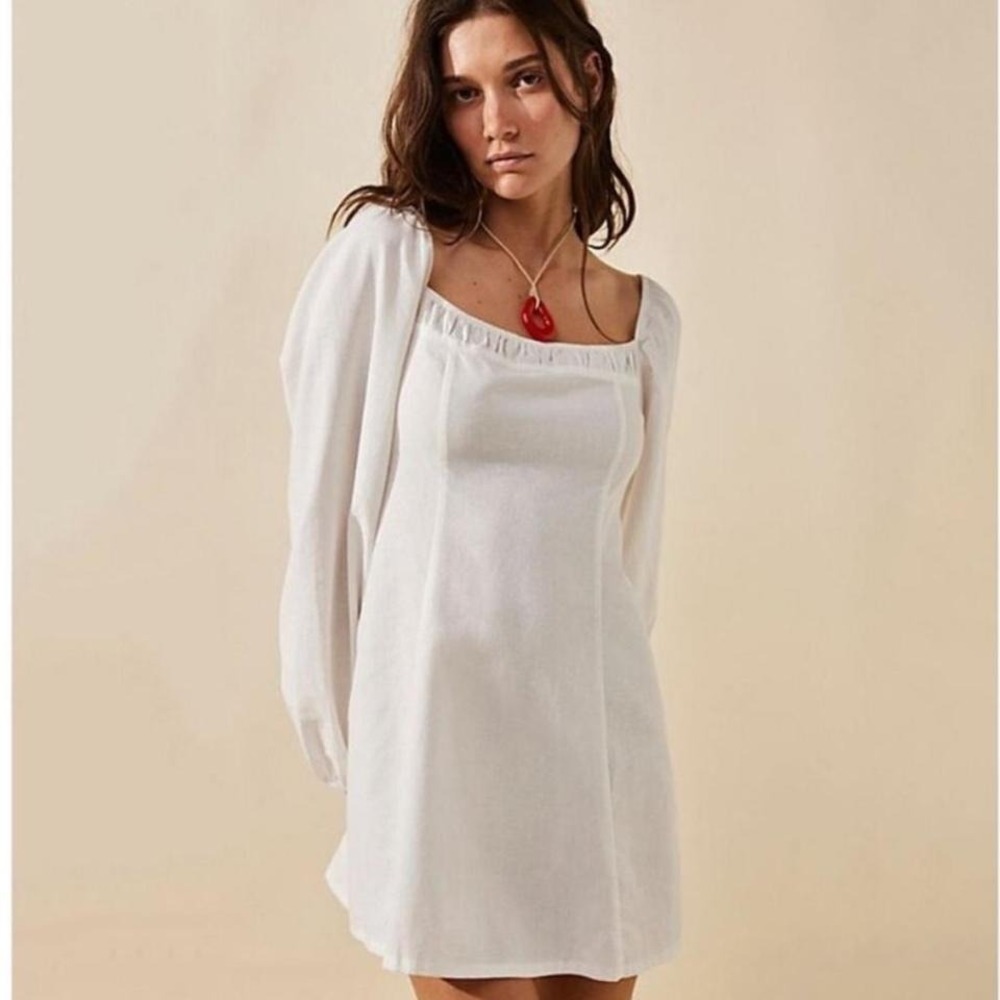 NWOT Free People forget me not white dress